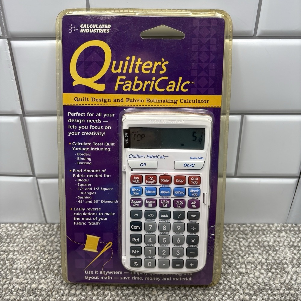 Quilter's Fabric Calcultor 8400 Quilt Design & Fabric Estimation NEW